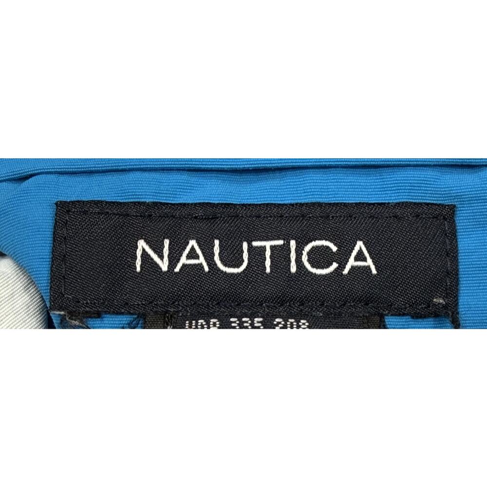 Vintage Nautica Swim Trunks Mens Sz 32 Blue drawstring stripes accent bands - Picture 2 of 16